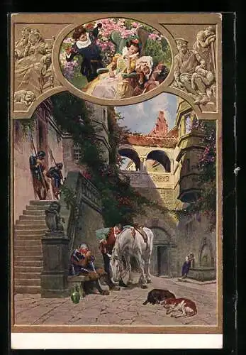 AK Dornröschen, das Schloss im Tiefschlaf