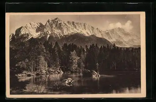 AK Grainau, Die Nixe am Badersee