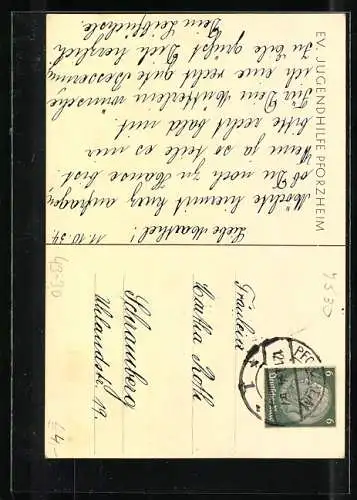 AK Ev. Jugendhilfe Pforzheim, Mädchen auf einer Pusteblumenwiese