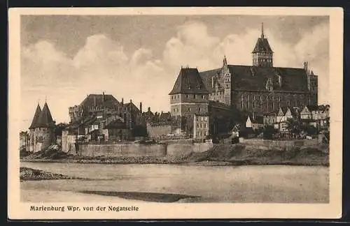 AK Marienburg, Blick von der Nogatseite