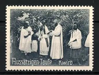 Reklamemarke Deutsch-Ost-Afrika, Benediktiner Mission, Kwiro, Aussätzigen-Taufe