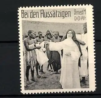 Reklamemarke Deutsch-Ost-Afrika, Benediktiner Mission, bei den Aussätzigen