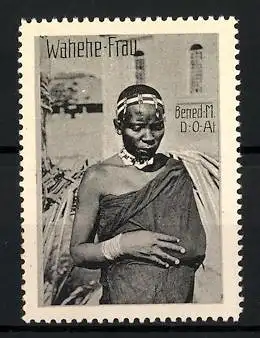 Reklamemarke Deutsch-Ost-Afrika, Benediktiner Mission, Wahehe-Frau