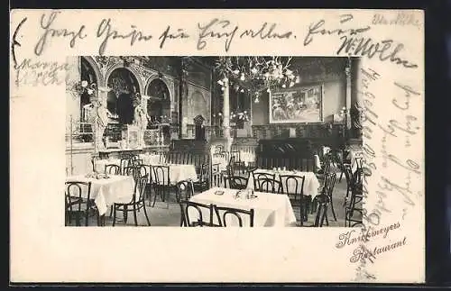 AK Hannover, Knickmeyer`s Restaurant am Theaterplatz 14