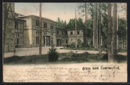 AK Bad Berka, Sommerfest in der Sophien-Heilstätte