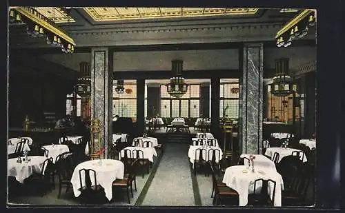AK Hannover, Restaurant Georgs-Palast, Innenansicht
