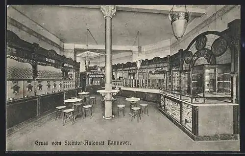 AK Hannover, Restaurant Steintor-Automat, Innenansicht
