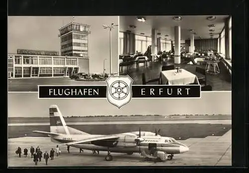 AK Erfurt, Flughafen mit Innenansicht