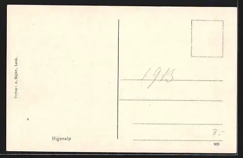 AK Lenk i. S., Ortsansicht mit Ifigenalp