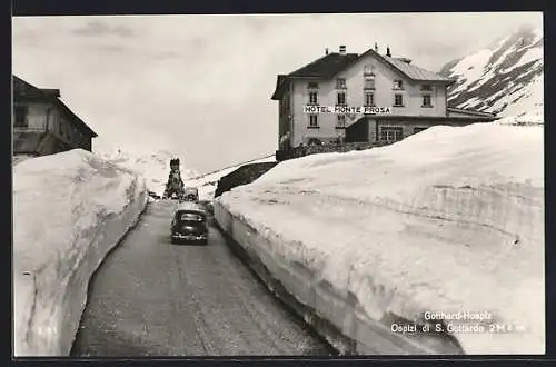 AK Passo S. Gottardo, Hotel Monte Prosa