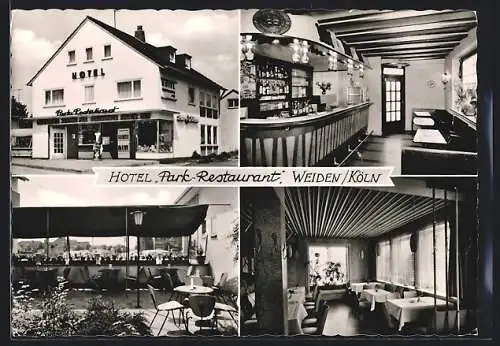 AK Weiden / Köln, Hotel Park-Restaurant, Aachenerstrasse 128