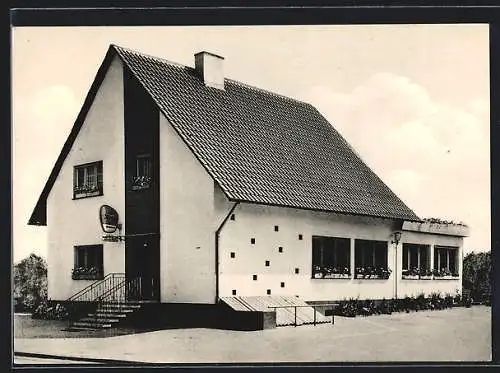 AK Holzhausen / Rheinau, Gasthaus Königskrone, Inh. Friedrich König, Hauptstr. 38