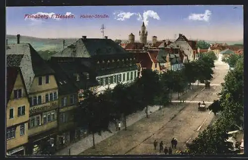 AK Friedberg / Hessen, Kaiser-Strasse, Feinbäckerei J. Wolf