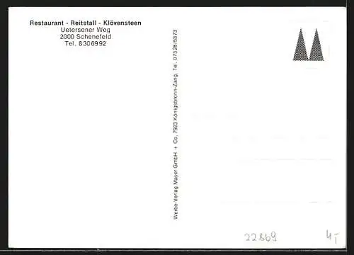 AK Schenefeld / Pinneberg, Restaurant Reitstall Klövensteen, Uetersener Weg
