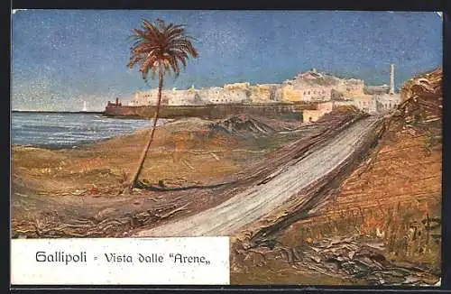 Künstler-AK Gallipoli, Vista dalle Arene