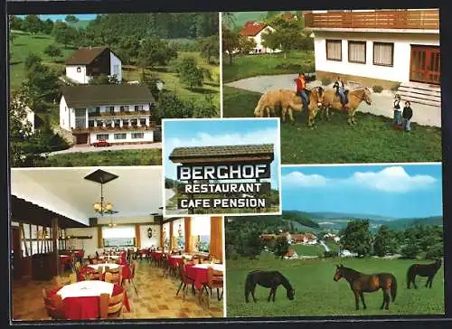 AK Erzbach, Pension Berghof, Bes. Fam. Helmut Hartmann