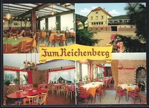 AK Reichelsheim / Odw., Gasthaus Zum Reichenberg, Innenansichten