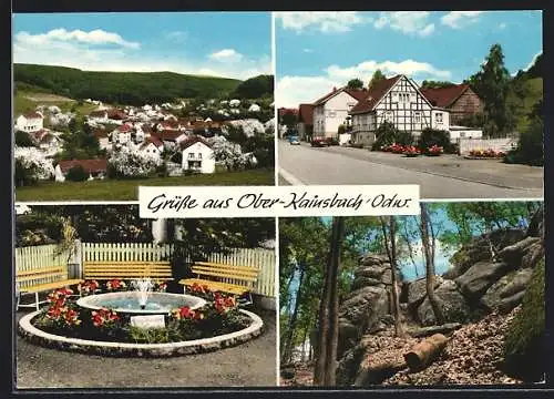 AK Ober-Kainsbach / Odenwald, Ortsansicht, Strassenpartie