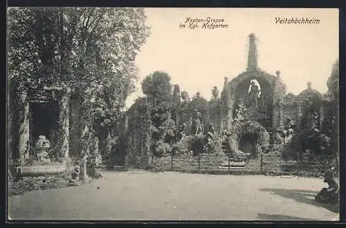 AK Veitshöchheim, Kgl. Hofgarten, Neptun-Gruppe