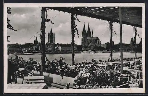 AK Köln a. Rh., Blick von Deutz