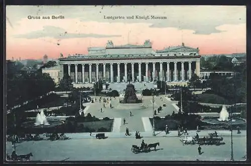 AK Berlin, Lustgarten und Kgl. Museum aus der Vogelschau