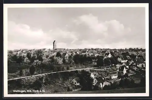 AK Weitingen /Wttbg., Teilansicht mit Kirche