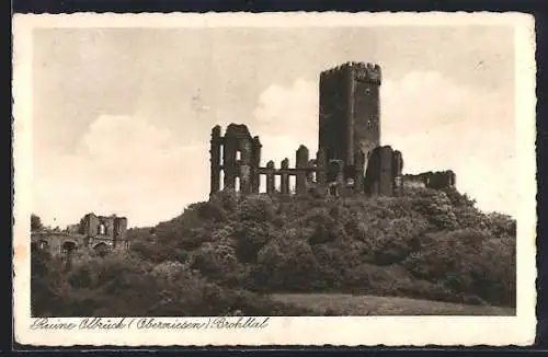 AK Niederdürenbach, Olbrück im Brohltal, Blick zur Ruine