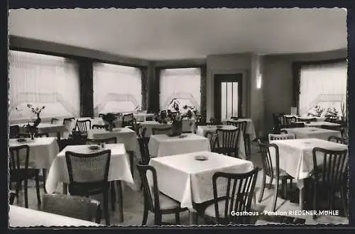 AK Weibern / Eifel, Gasthaus-Pension Riedener Mühle, Innenansicht