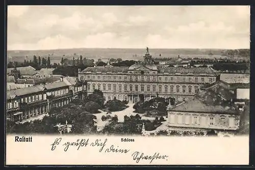 AK Rastatt, Blick auf das Schloss