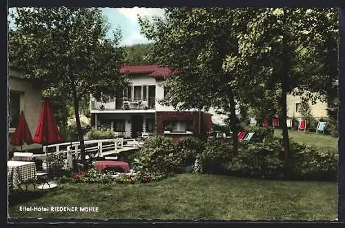 AK Weibern, Eifel-Hotel Riedener Mühle, Bes. H. Konrad