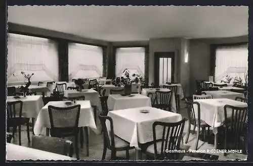 AK Weibern / Eifel, Gasthaus-Pension Riedener Mühle, Innenansicht