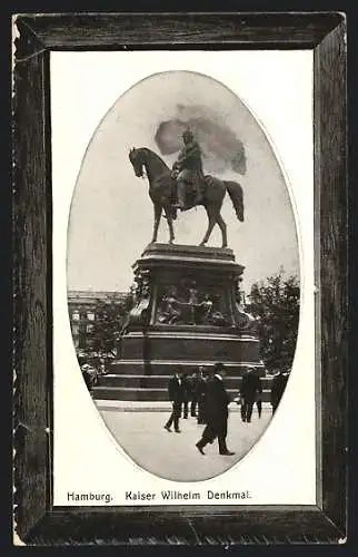 Präge-AK Hamburg, Kaiser Wilhelm Denkmal