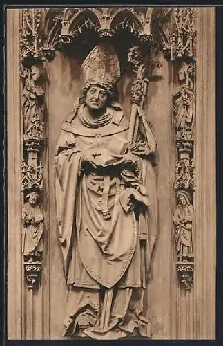AK Mainz, Dom, Denkmal des Erzbischofs Berthold von Henneberg