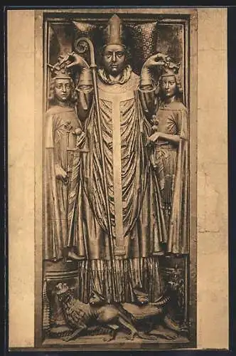 AK Mainz, Dom, Denkmal des Erzbischofs Siegfried III. von Eppstein