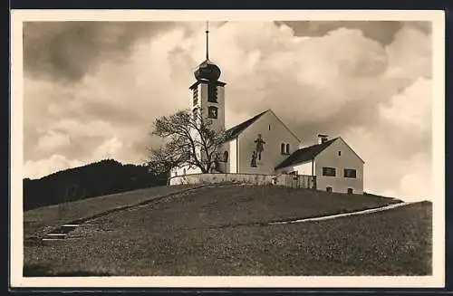 AK Bad Wiessee, Evangelische Kirche im Sonnenschein