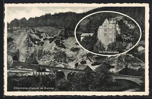 AK Brohl-Lützing /Brohltal, Eisenbahnviadukt, Schweppenburg