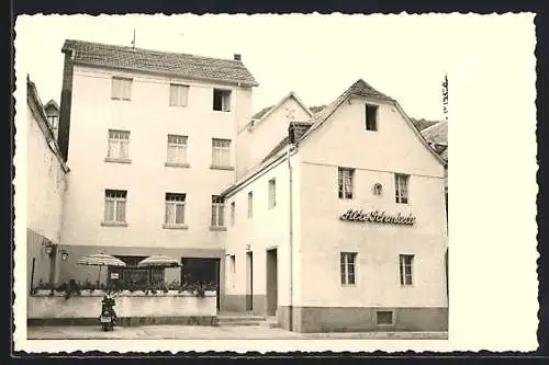 AK Burgbrohl /Brohltal, Café-Restaurant-Pension Zur alten Schmiede, Bes. Franz Stommel