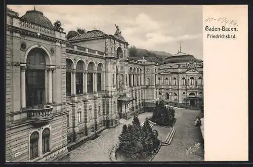 AK Baden-Baden, Friedrichsbad mit Anlagen