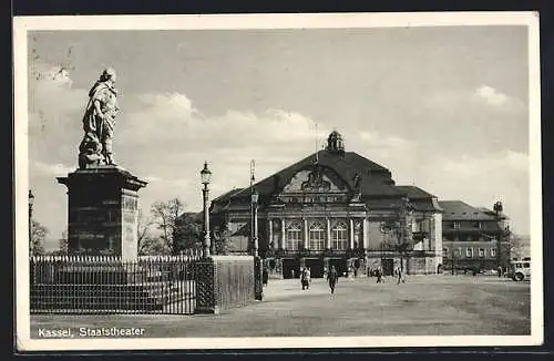 AK Kassel, Staatstheater mit Denkmal