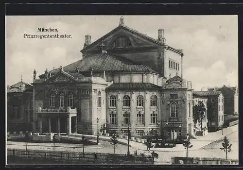 AK München, Blick auf das Prinzregententheater