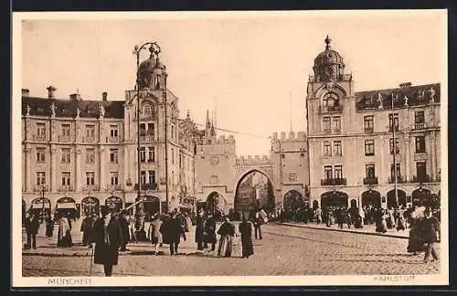AK München, Partie am Karlstor