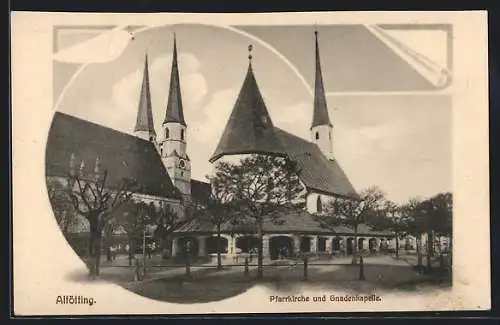AK Altötting, Pfarrkirche und Gnadenkapelle