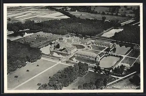 AK Nordkirchen i. Westf., Schloss, Fliegeraufnahme