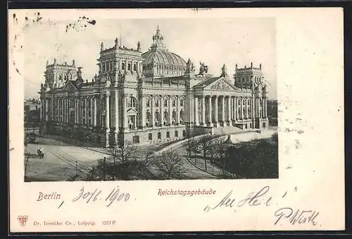 AK Berlin-Tiergarten, Reichstagsgebäude