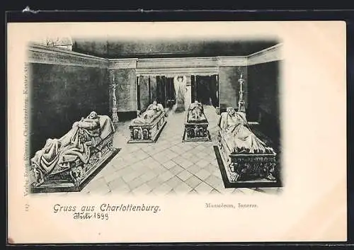 AK Berlin-Charlottenburg, Mausoleum, Innenansicht