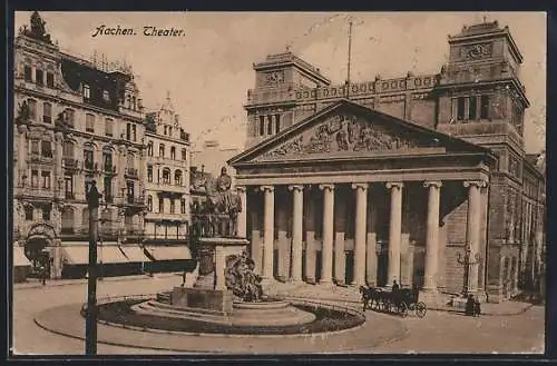 AK Aachen, Theater mit Brunnen