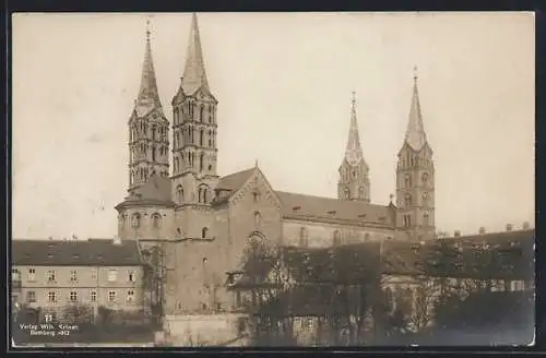 AK Bamberg, Dom erbaut im 13. Jahrhundert
