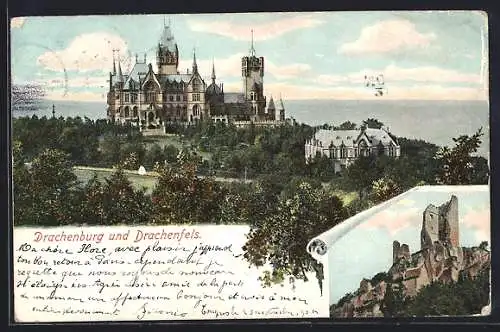 AK Drachenburg und Drachenfels
