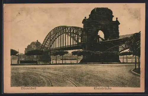 AK Düsseldorf, Rheinbrücke