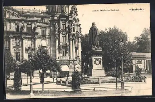 AK Wiesbaden, Kaiser Friedrich-Denkmal